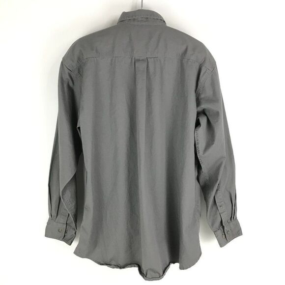 Redhead Button Down Shirt Men's XL Gray Long Sleeve 100% Cotton Pockets Twill - Picture 4 of 9